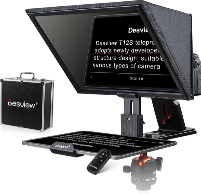Desview T12S Portable 12.9″ Large Screen Teleprompter