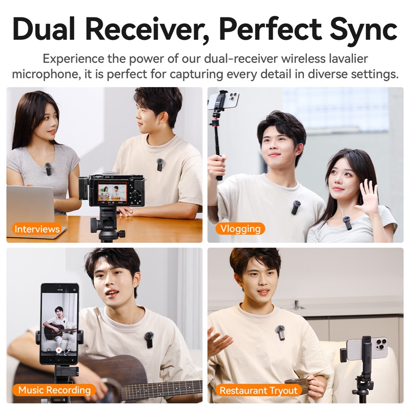 Ulanzi A100 Wireless Lavalier Microphone