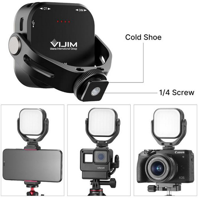 Ulanzi VIJIM VL66 360° Rotatable LED Video Light