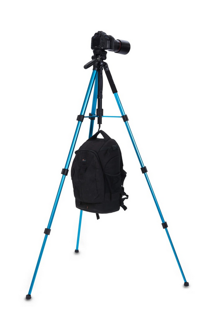 Jmary KP-2264 Professional Aluminium Tripod Monopod for All DSLR Cameras (Blue)