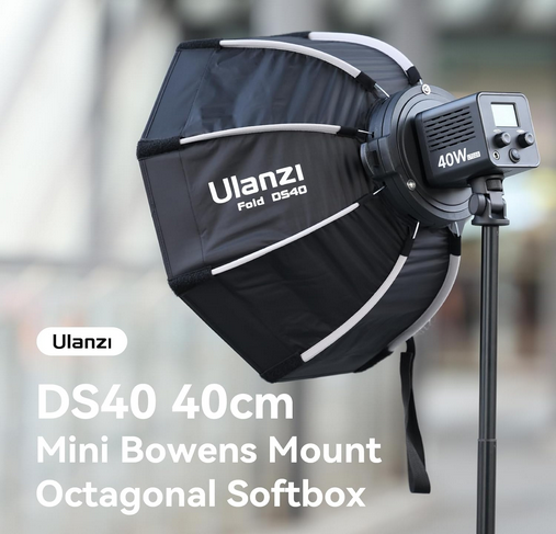 Ulanzi 40cm Quick Release Octagonal Softbox with Mini Bowens Mount