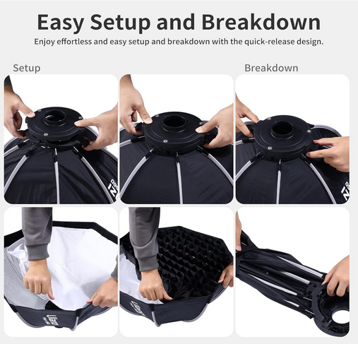Ulanzi 60cm Quick Release Octagonal Softbox with Mini Bowens Mount