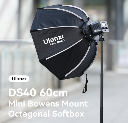 Ulanzi 60cm Quick Release Octagonal Softbox with Mini Bowens Mount