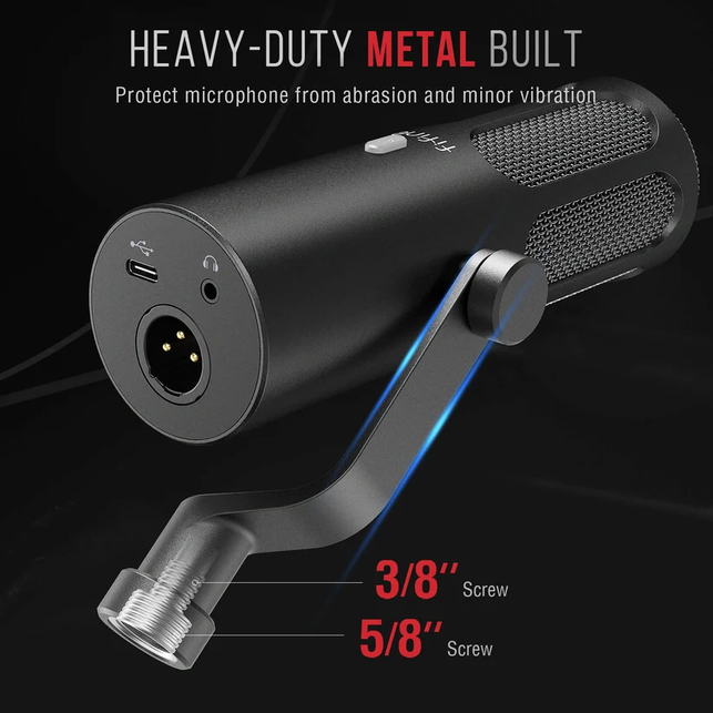 FIFINE AmpliTank Tank3 USB/XLR Dynamic Microphone