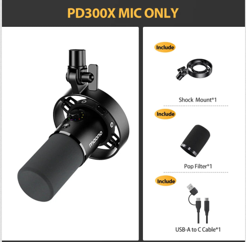 MAONO PD300X USB/XLR Dynamic Microphone