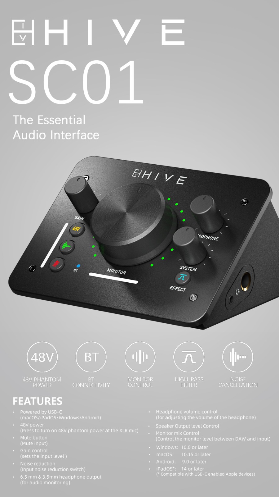 HIVE SC01 Essential Audio Interface
