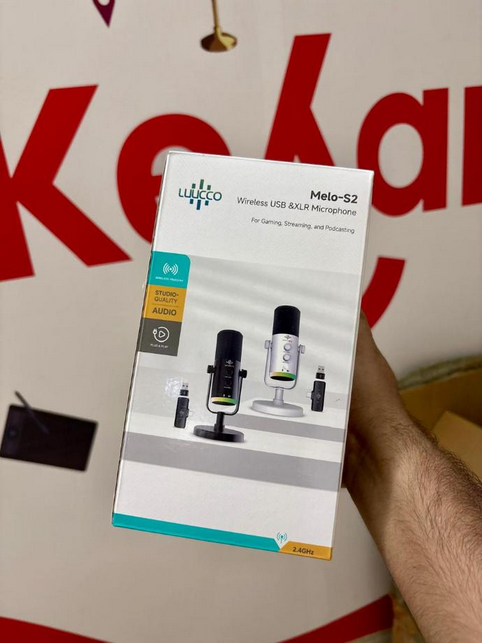 Luucco Melo-S2: Wireless USB/XLR Microphone for Streaming, Podcasting & Recording