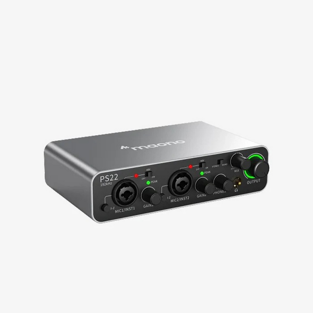 Maono PS22 Audio Interface for Recording, Music Production, Guitar