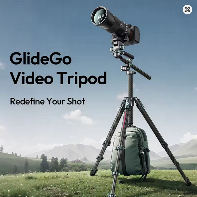 Ulanzi JJ06 GlideGo Video Travel Tripod for Canon Nikon Sony DSLR Camera 5KG Load
