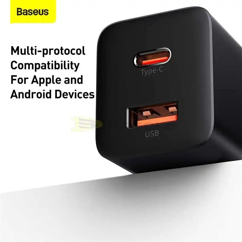 Baseus Super Si Pro Quick Charger Type C+USB 30W CN Adapter