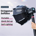 Godox TL-4 4in1 Multi-Holder Studio E27 Socket Tricolor Lighting Lamp Head with 60*60cm Softbox