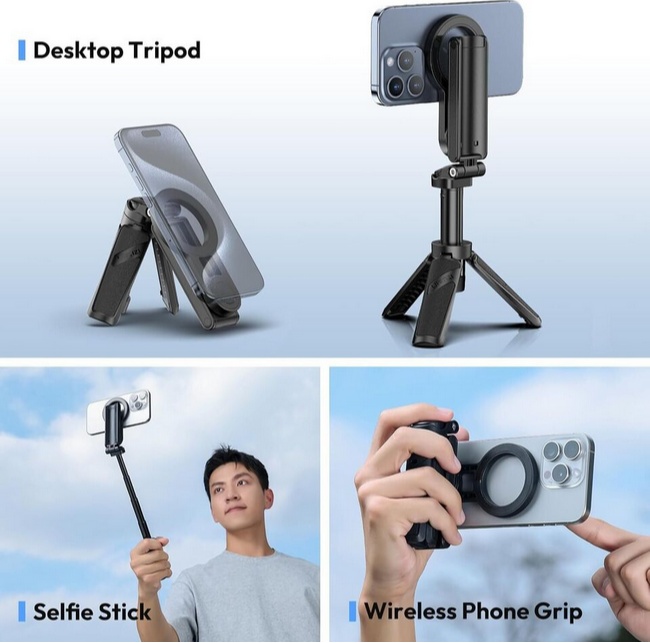 Ulanzi MA09 Bluetooth Remote Control Selfie Stick For GoPro Or Smartphone M013GBB1