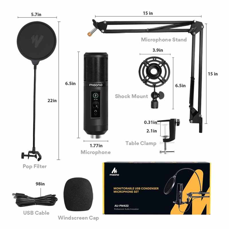 MAONO AU-PM422 Professional Condenser Microphone