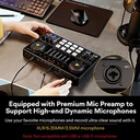 Maono AME2A Professional Sound Card Condenser Microphone Set Maonocaster Studio Audio Interface Mixer with Phantom power for Live