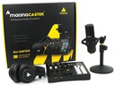 MAONOCASTER AM100 K2 Sound Card With Desktop XLR Microphone And Monitor Headset All In One Podcast Studio Production Set