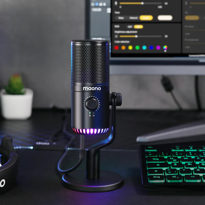 MAONO AU-PM401 Zero Latency USB Microphone With Monitroing