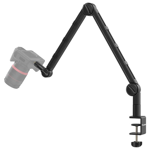 VIJIM LS25 Camera Desk Mount, Flexible Overhead Webcam Stand with Boom Arm, Table C-Clamp Suitable for Photography Videography Live Stream