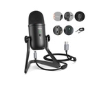 Fififne K678 Studio USB Mic With A Live Monitoring Gain Controls A Mute Button For Podcasting