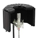 XTUGA Recording Microphone Isolation Shield with Pop Filter,High Density Absorbent Foam
