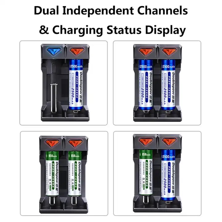 Doublepow UK21 2 slot USB Quick battery Charger