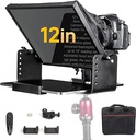 MOMAN MT12 Metal Prompter Kit 12 inch for 12.9inch iPad Tablets with APP Remote Control for DSLR Camera Camcorder Smartphone Mobile, Tablet Autocue-Camera-Prompting Teleprompter