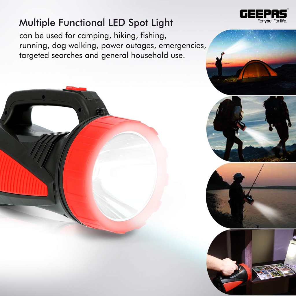 Geepas GSL5564 Rechargeable LED Search Light