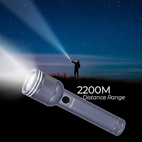 Geepas GFL51078 USB Rechargeable Waterproof LED Flashlight