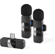 BOYA BY-V20 USB-C Wireless Microphone with Noise Cancelling Compatibale with Android/Type-C Smartphone
