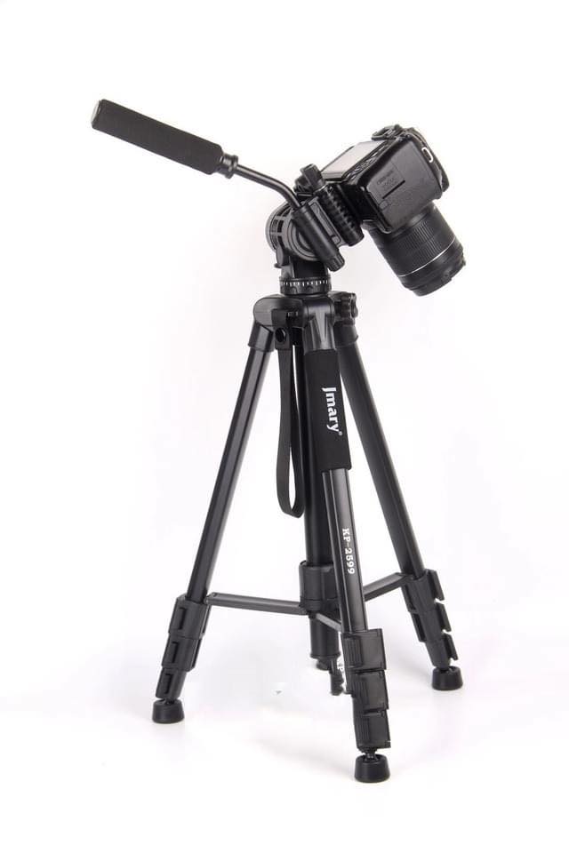 Jmary Kp-2599 Professional Aluminum Tripod For DSLR Camera Video, Photo Tripod (Black).