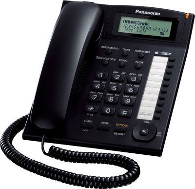 Panasonic KX-TS880MX Integrated Handsfree Speaker Telephone (Black)