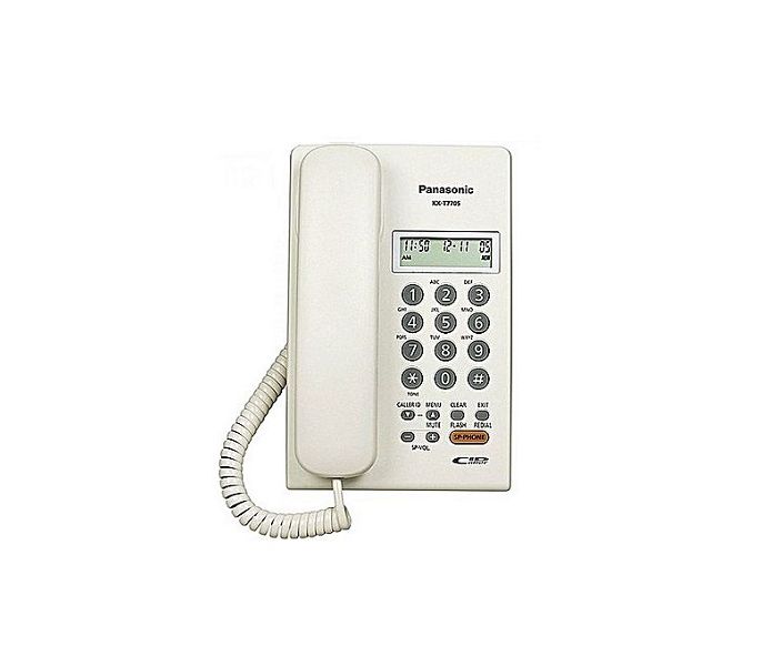 Panasonic KX-T7705SX Analog Corded Telephone Set (White)