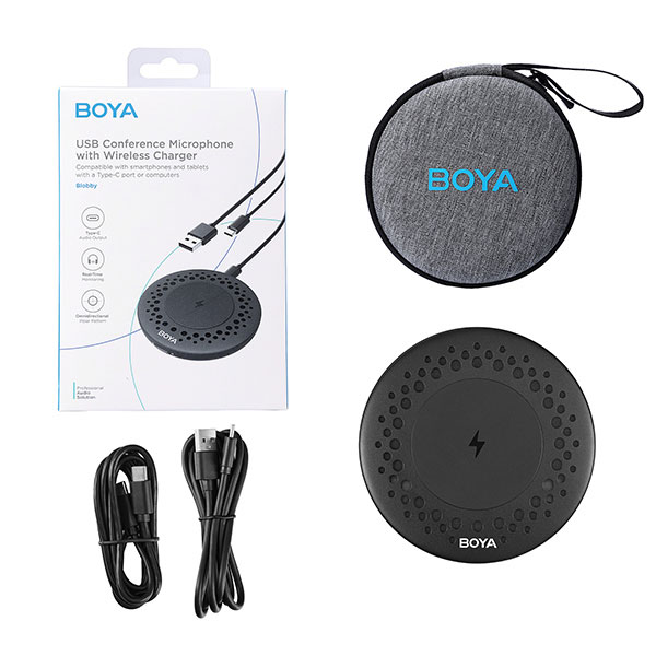 Boya Blobby USB Conference Microphone with Wireless Charger