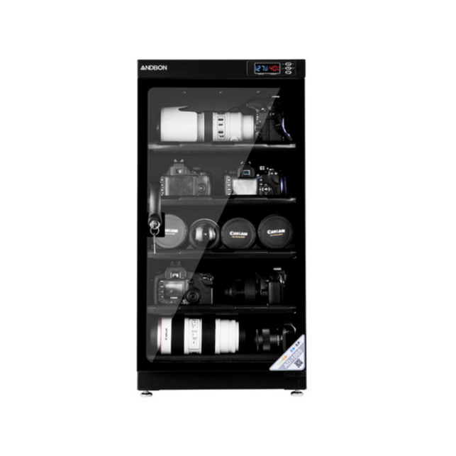 ANDBON AD-100S Digital Electronic Dry Cabinet with LED Display (100L) – Black