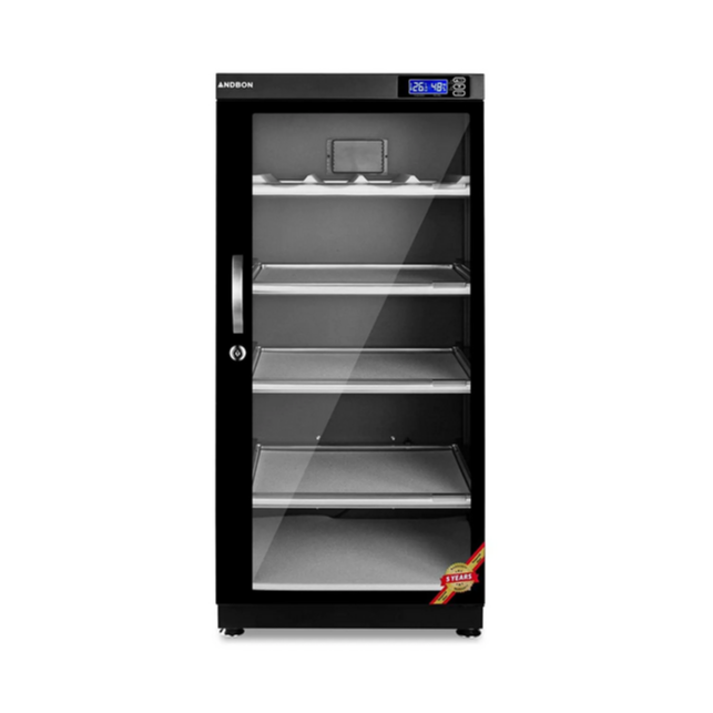 ANDBON AD-125S Digital Electronic Dry Cabinet with LED Display (125L) – Black