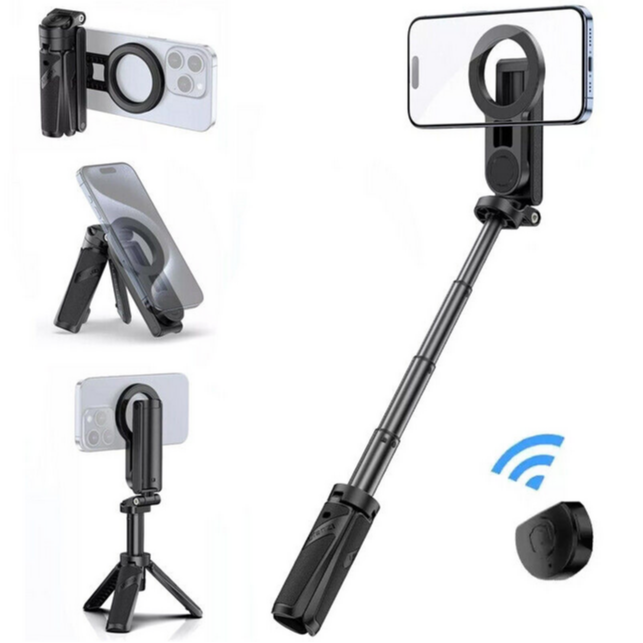 Ulanzi JJ03 Magnetic Phone Tripod 3-in-1 Selfie Stick Handle Grip Remote Control