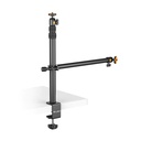 VIJIM LS02 Camera Desk Mount Stand with Auxiliary Holding Arm