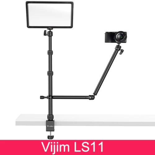 [LS11] VIJIM LS11 Camera Mount Desk Stand with Auxiliary Holding Arm
