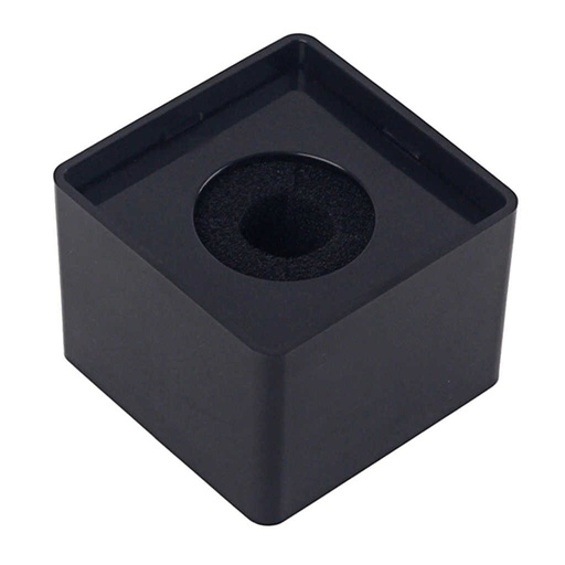[LogoSQW] Microphone Logo Flag Box Square Shape-Black