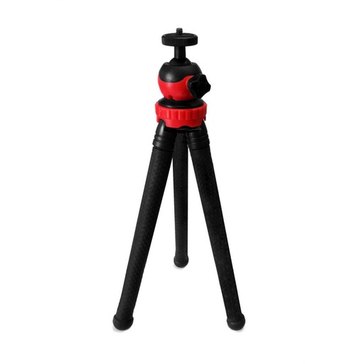 [OFT01] Octopus Flexible Tripod For Phone SLR DSLR Gopro Camera Tripod Extend 1/4'' Screw With Ballhead &amp; Phone Clip