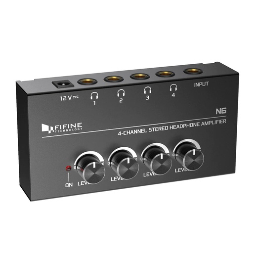 [N6] FIFINE N6 Headphone Amplifier with Stereo Output and Individual Volume Controls