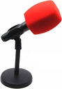 Dynamic Mic Foam Filter Square Shape Red