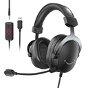 Fifine Ampligame H9 PC Gaming Headset, USB Headset with 7.1 Surround Sound, Detachable Microphone, Control Box, 3.5mm Headphones Jack, Over-Ear Wired Headset