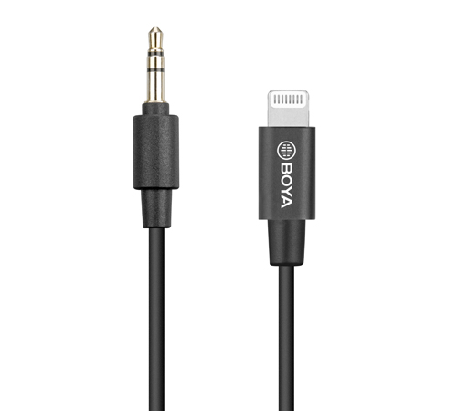 [BY-K1] BOYA BY-K1 3.5mm TRS (Male) to Lightning (Male) Audio Adapter