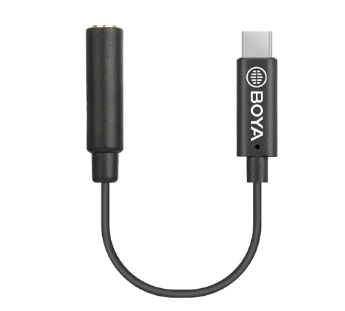 [BY-K4] Boya BY-K4 3.5mm TRS (Female) to Type-C (Male) Audio Adapter