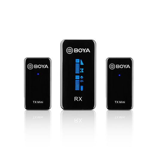 [BY-XM6-S2] Boya BY-XM6-S2 Mini Ultracompact 2.4GHz Dual-Channel Wireless Microphone System