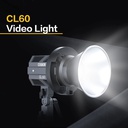 COLBOR CL60 COB Video Light,Power 65W,2700K to 6500K,CRI 97+,Only 550g