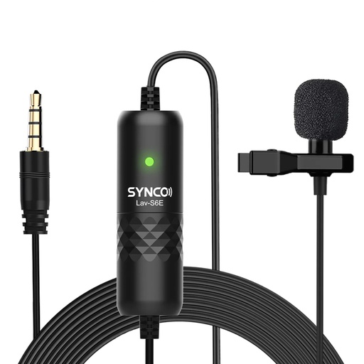 [S6E] SYNCO Lav-S6E Compact Omnidirectional Microphone